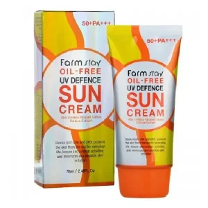 کرم ضد آفتاب بی رنگ فارم استی spf 50 مدل OIL-FREE حجم 70 میلی لیتر